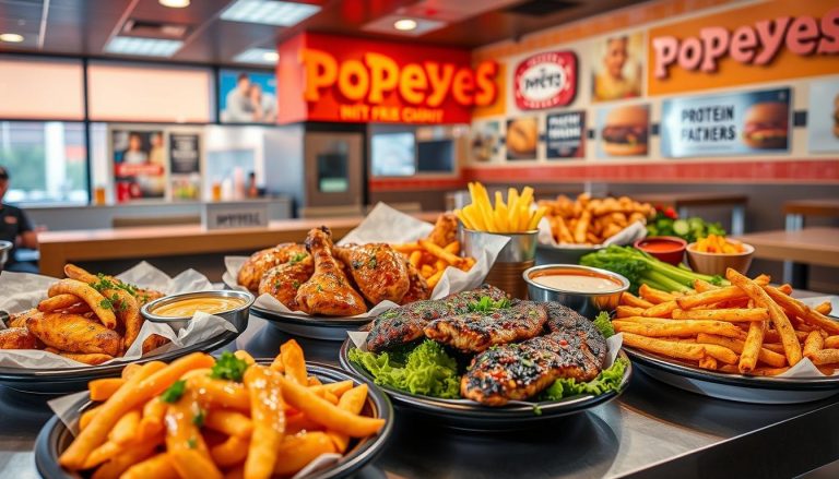 popeyes protein menu