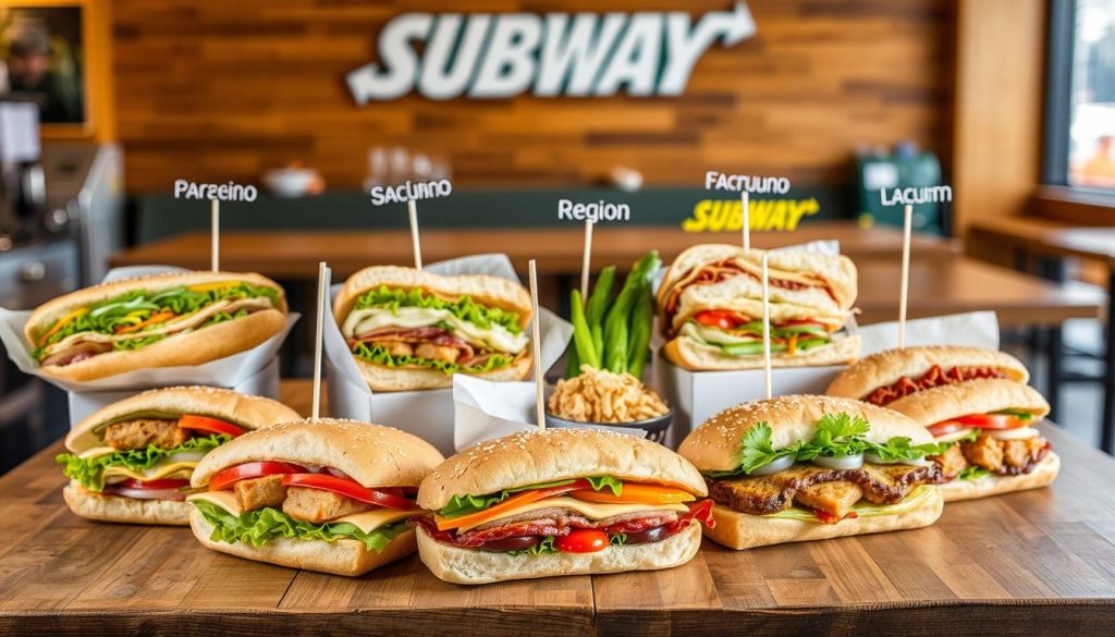 regional variations subway carb menu