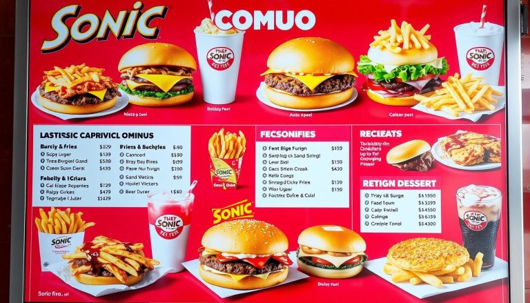 sonic combo menu