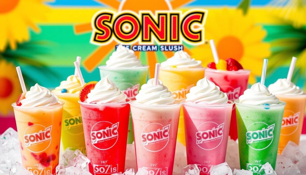 sonic cream slush options