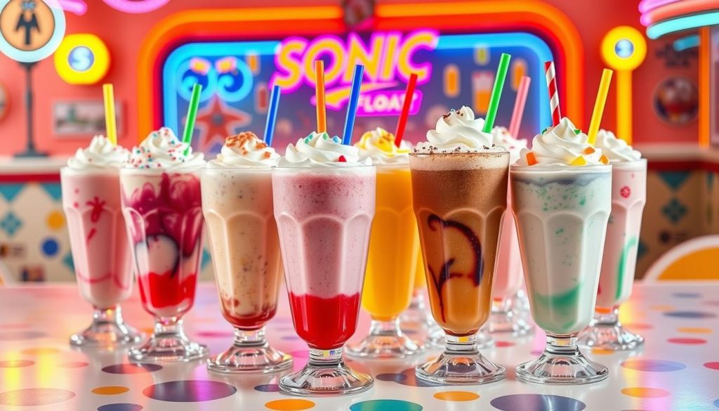 sonic floats menu