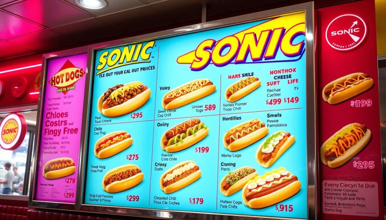 sonic hot dogs menu