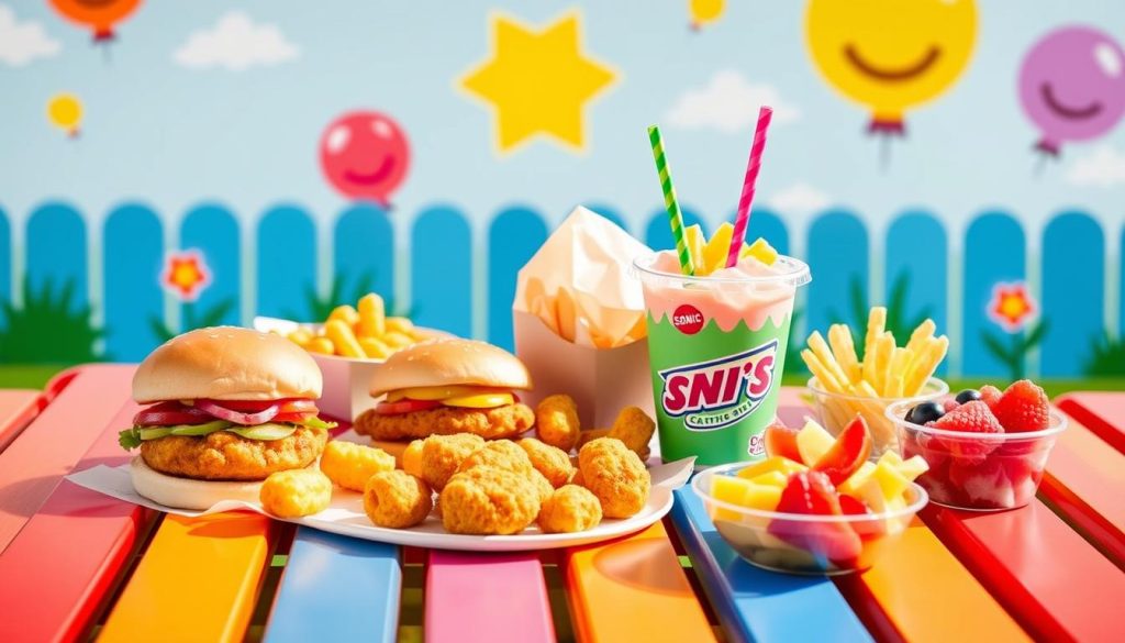 sonic kid menu