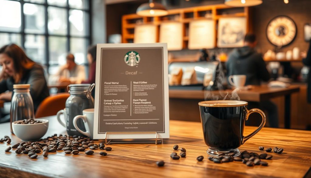 starbucks decaf menu