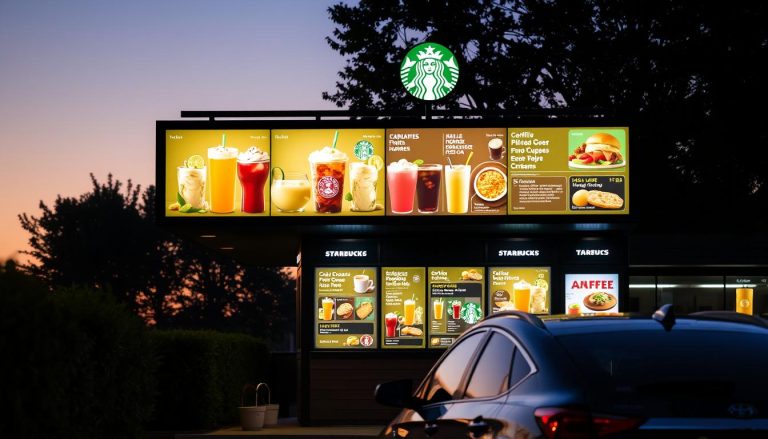 starbucks drive thru menu