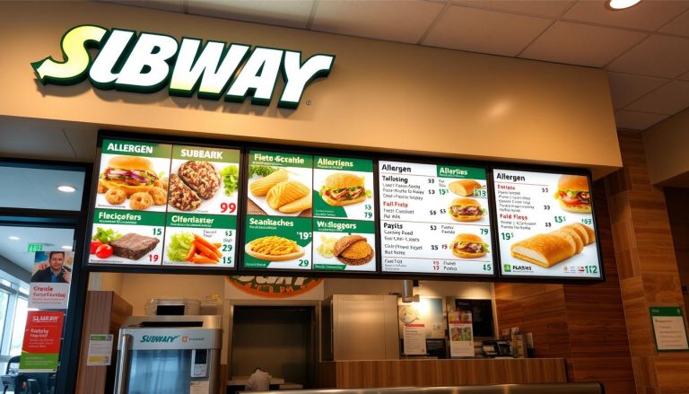 subway allergen menu