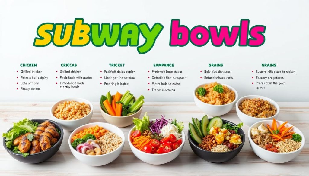 subway bowls menu