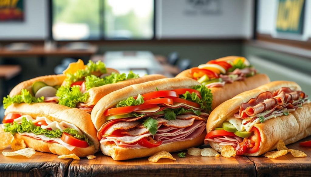 subway hoagie sub choices