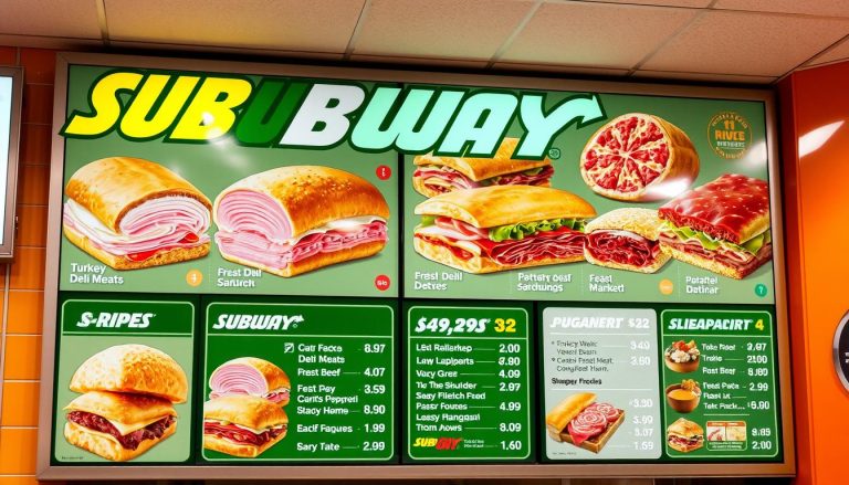 subway meat menu