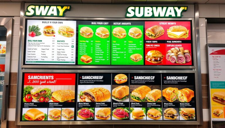 subway menu build your own