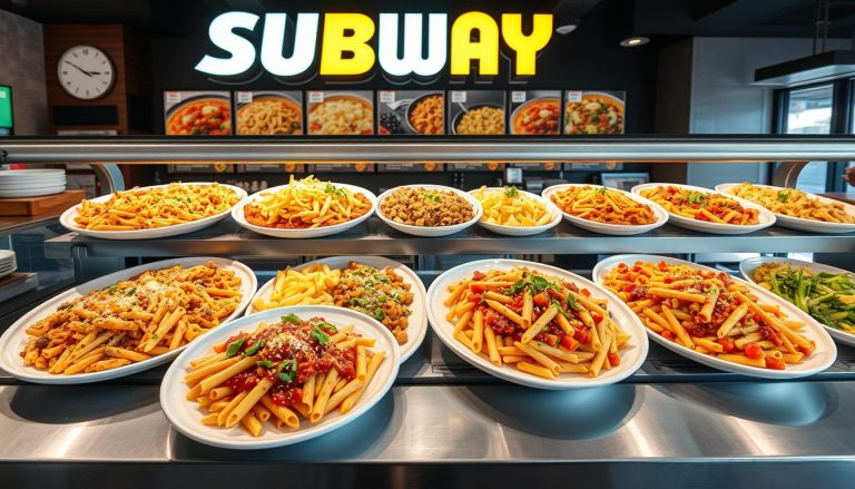 subway pasta menu