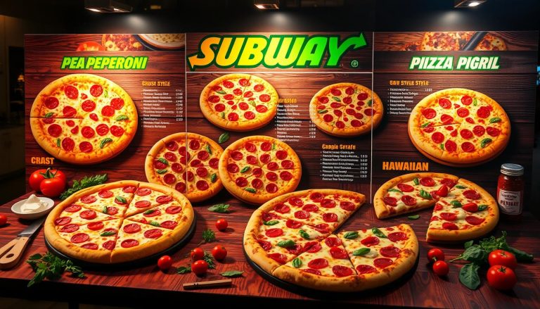 subway pizza menu