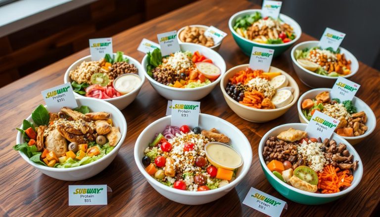 subway protein bowl menu