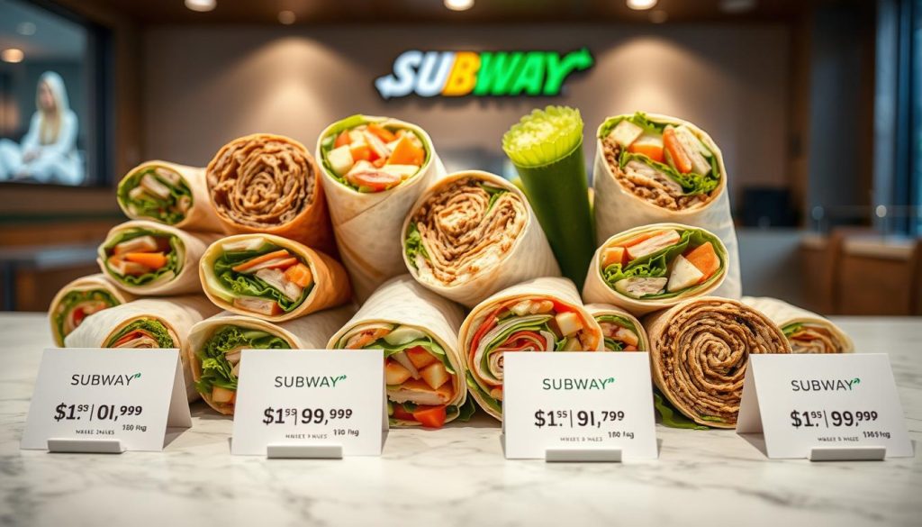 subway wraps pricing