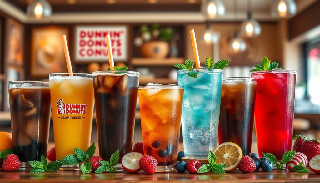 sugar-free drinks at Dunkin' Donuts