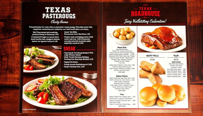 texas roadhouse dinner menu