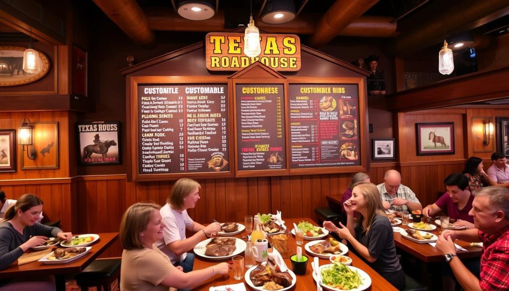 texas roadhouse menu customization