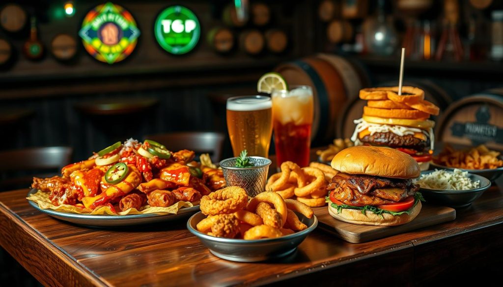 top pub menu items