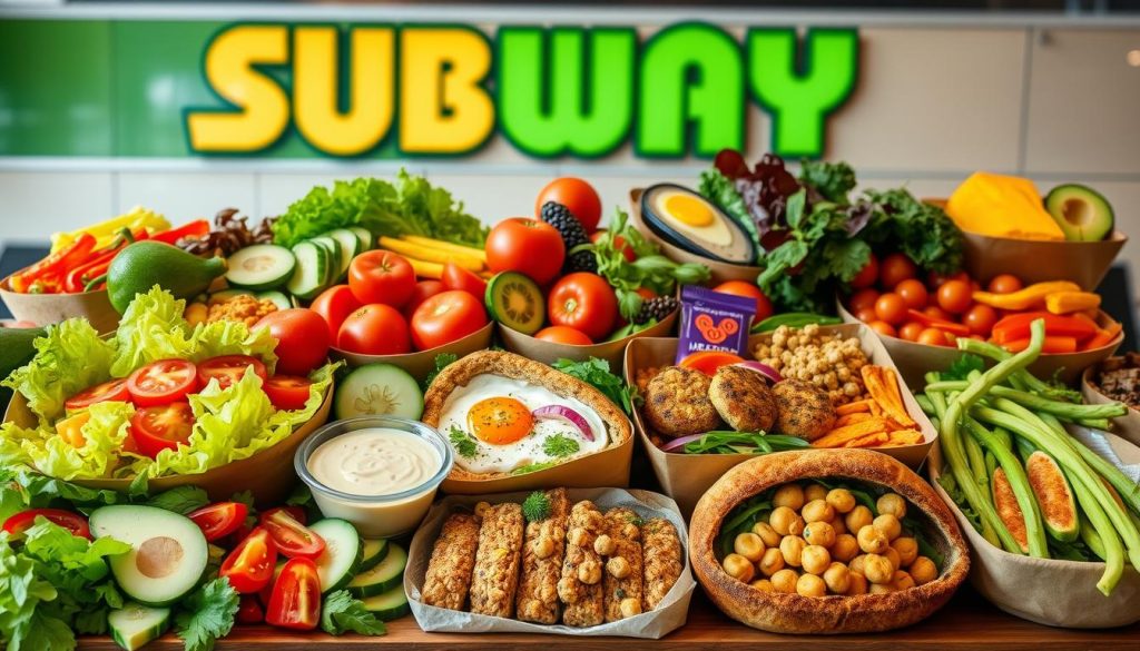 unique vegan menu at Subway