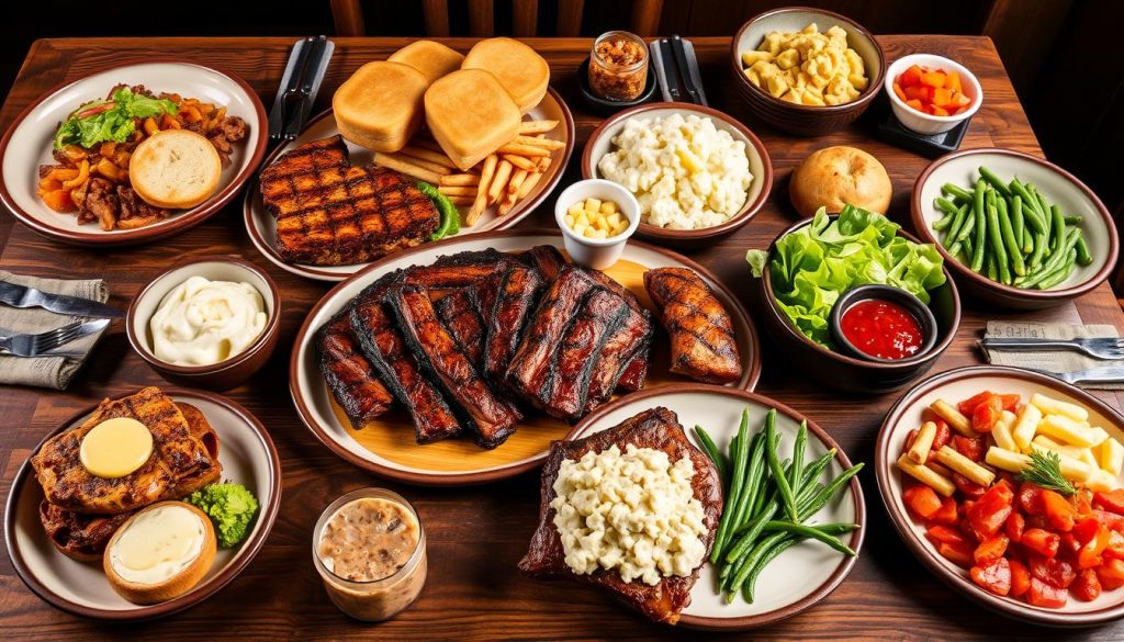 variety in texas roadhouse family meals