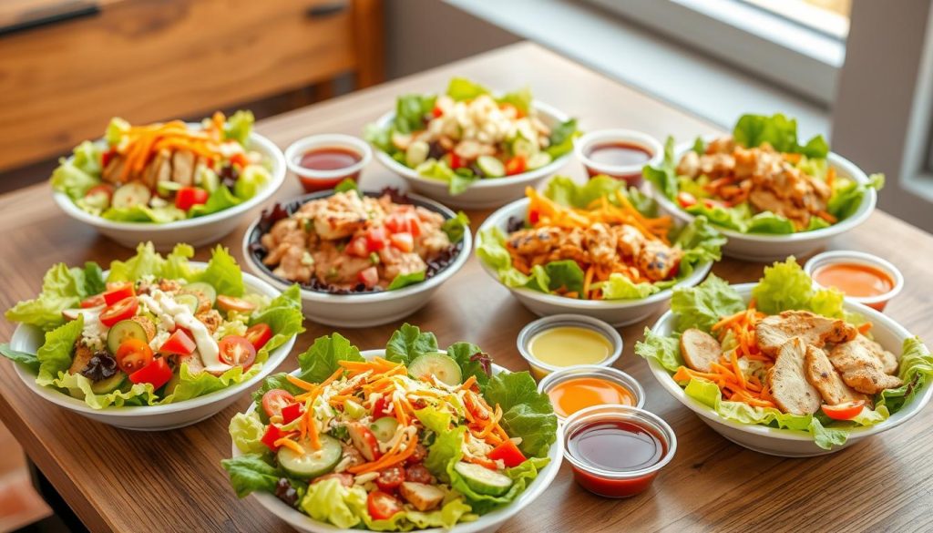 variety of salads at McDonald's