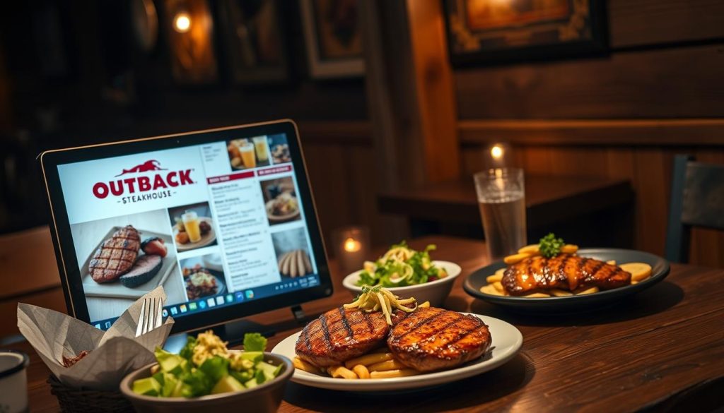 view outback steakhouse menu online