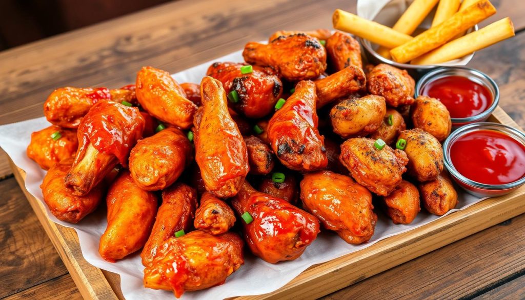 wings and side items from Pizza Hut